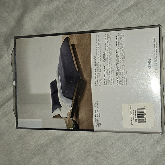 Calvin Klein King Pillowcases Heathered Blue - Picture 7 of 7